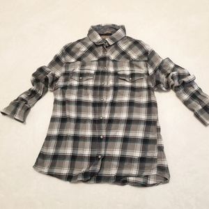 Womens plaid button shirt